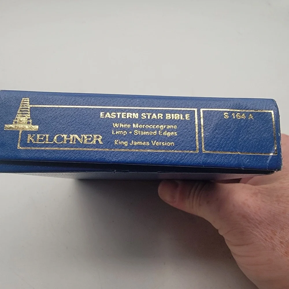 Holman Holy Bible Eastern Star OES KJV White S164A Vintage Boxed Masonic
